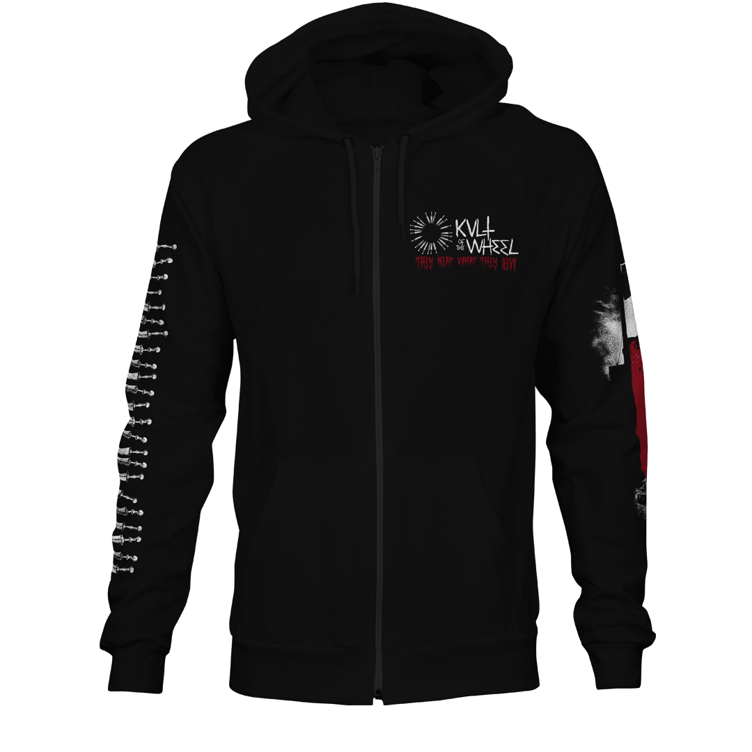 KOTW “End Them All” Heavyweight Zip-Up Hoodie – Front