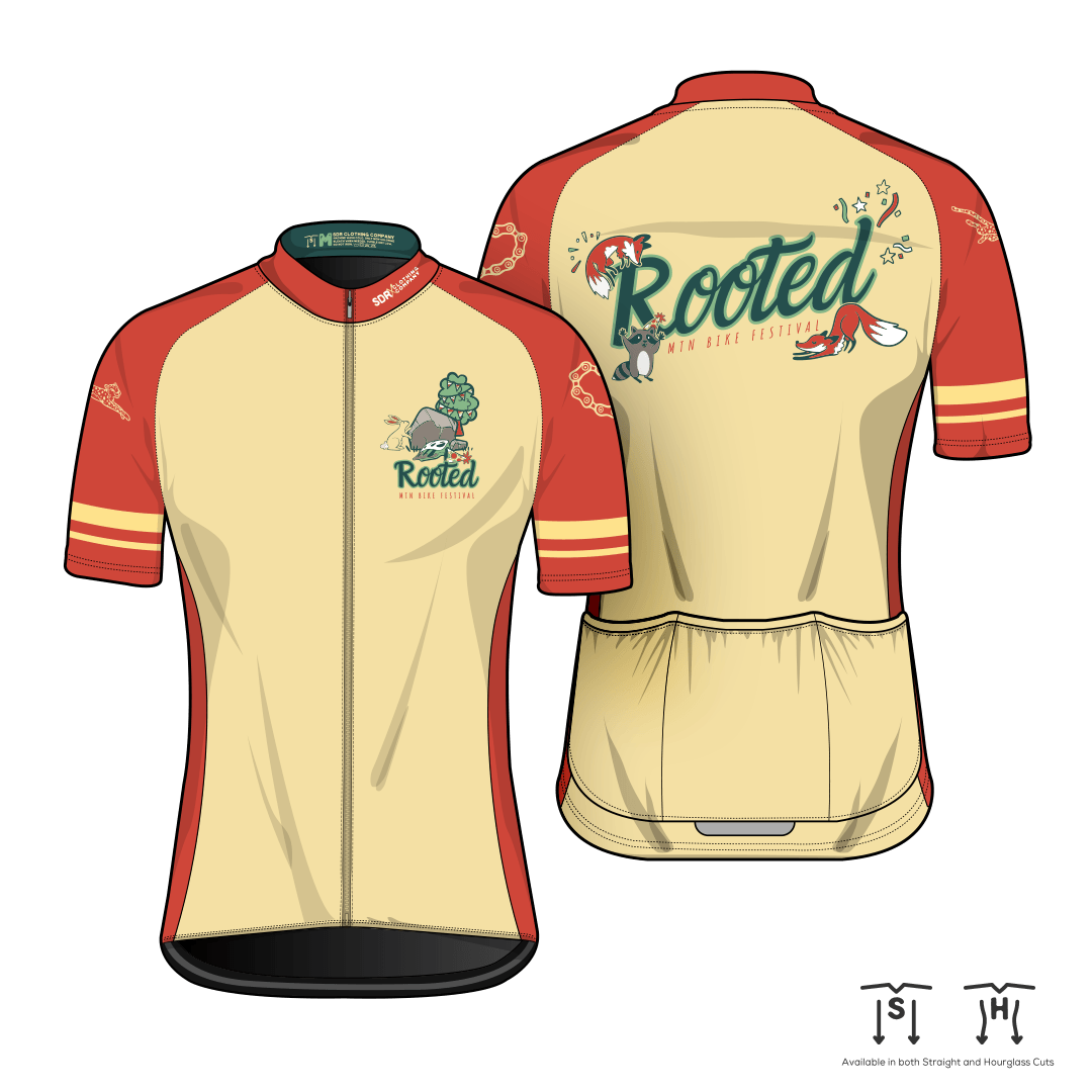 Rooted “Party Animal” Short Sleeve Ultralight Road/Gravel Jersey