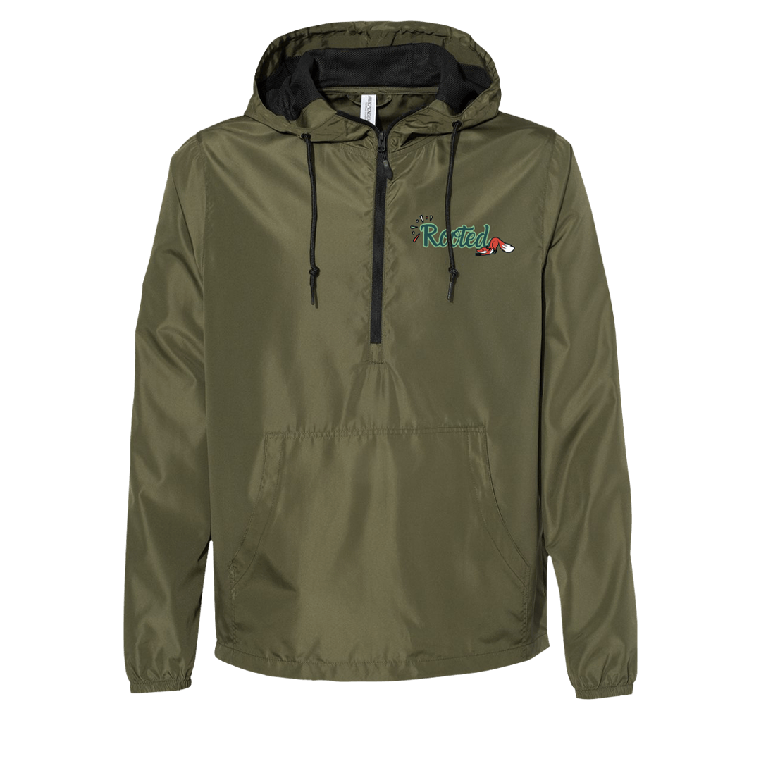 Rooted “Party Animal” Quarter Zip Lightweight Shell